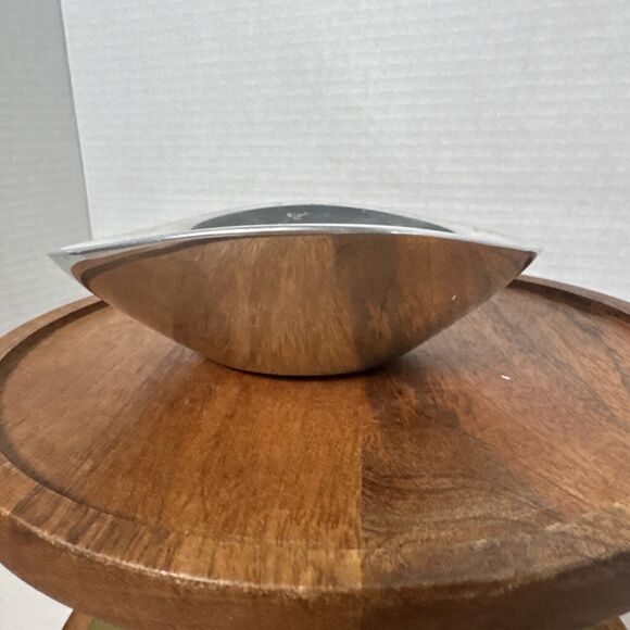 Vintage Nambe Bowl 579 SandCast Art Design MCM Secret Alloy Rare 1980's 6”x5” - Picture 4 of 8